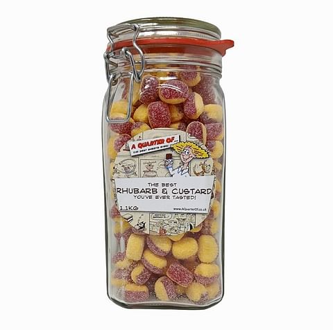 The Best Rhubarb And Custard in a Kilner Jar