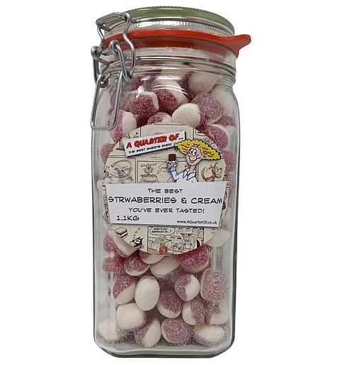 The Best Strawberries And Cream in a Kilner Jar