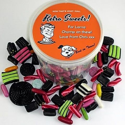 Personalised Bucket of Liquorice Sweets